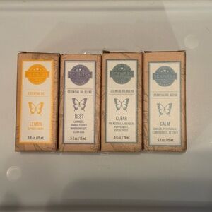 Scentsy Essential Oil Set with Lemon, Rest, Clear, Calm